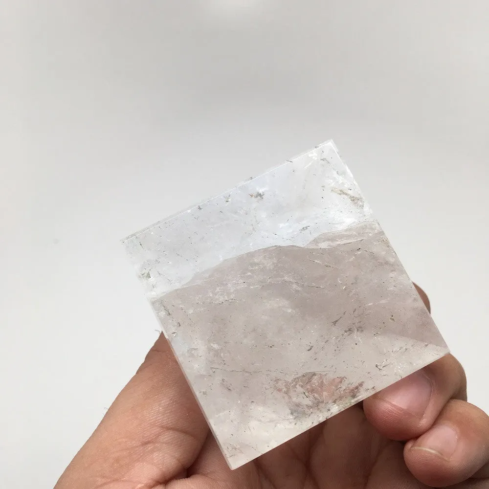 146.1 Grams Natural Handmade Gemstone Crystal Clear Quartz Pyramid India, D227