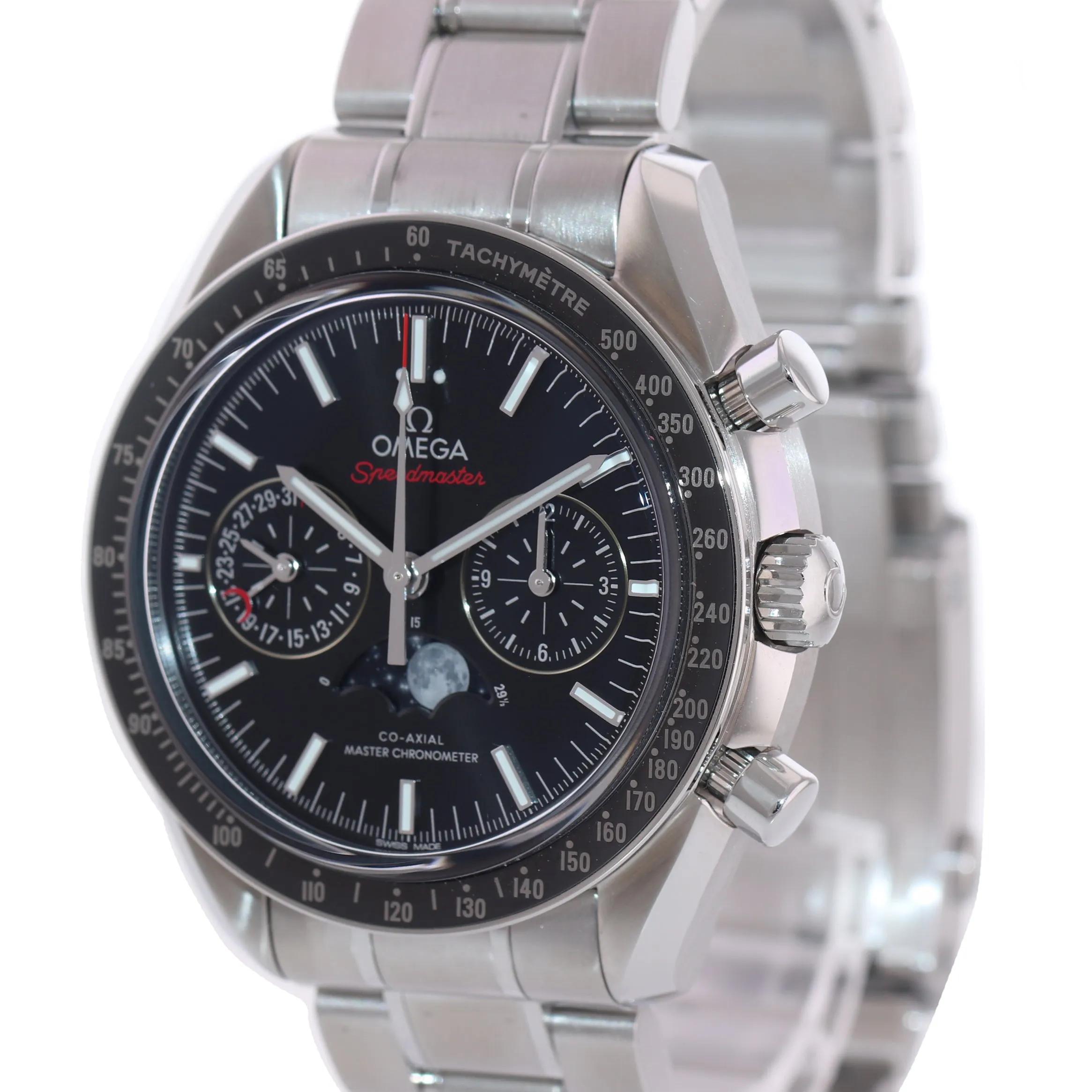2021 NEW PAPERS Omega Speedmaster Moonphase 304.30.44.52.01.001 44mm Steel Watch