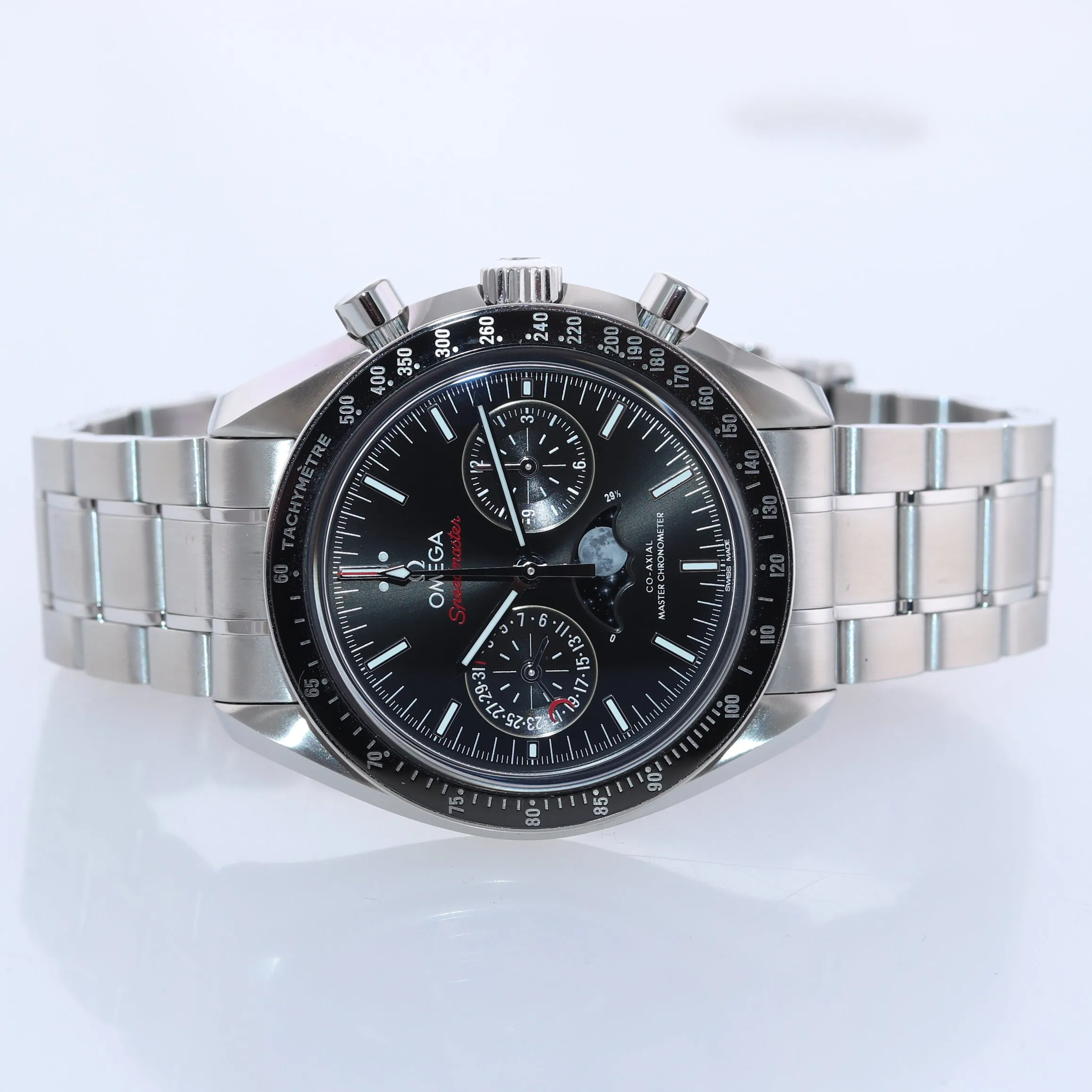 2021 NEW PAPERS Omega Speedmaster Moonphase 304.30.44.52.01.001 44mm Steel Watch