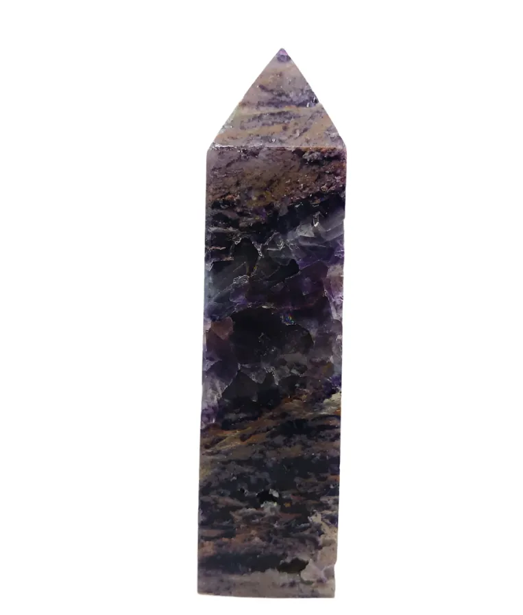 237G Raw Fluorite Crystal Tower