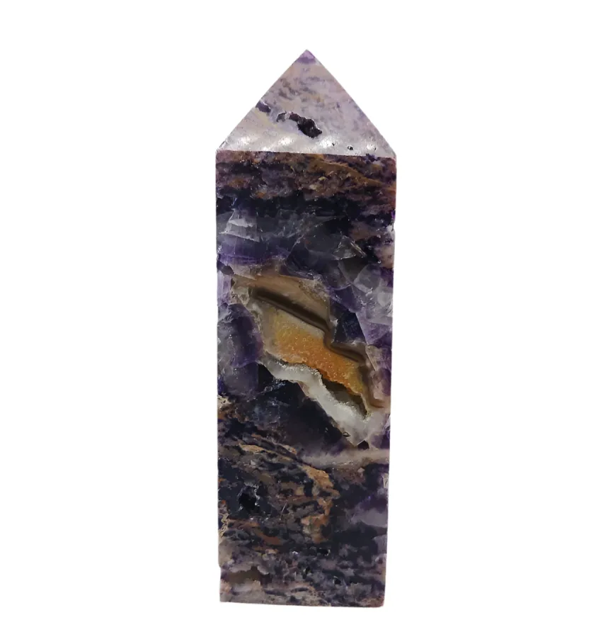 237G Raw Fluorite Crystal Tower
