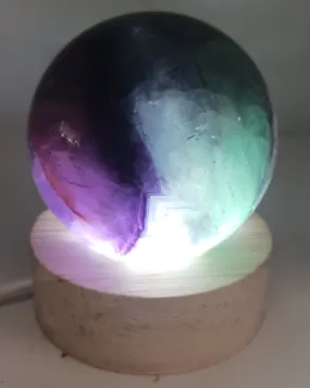 315G Fluorite Crystal Sphere