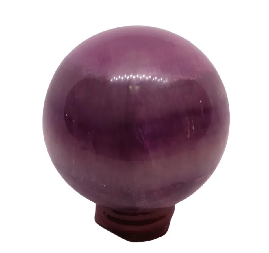 610G Purple Fluorite Crystal Sphere