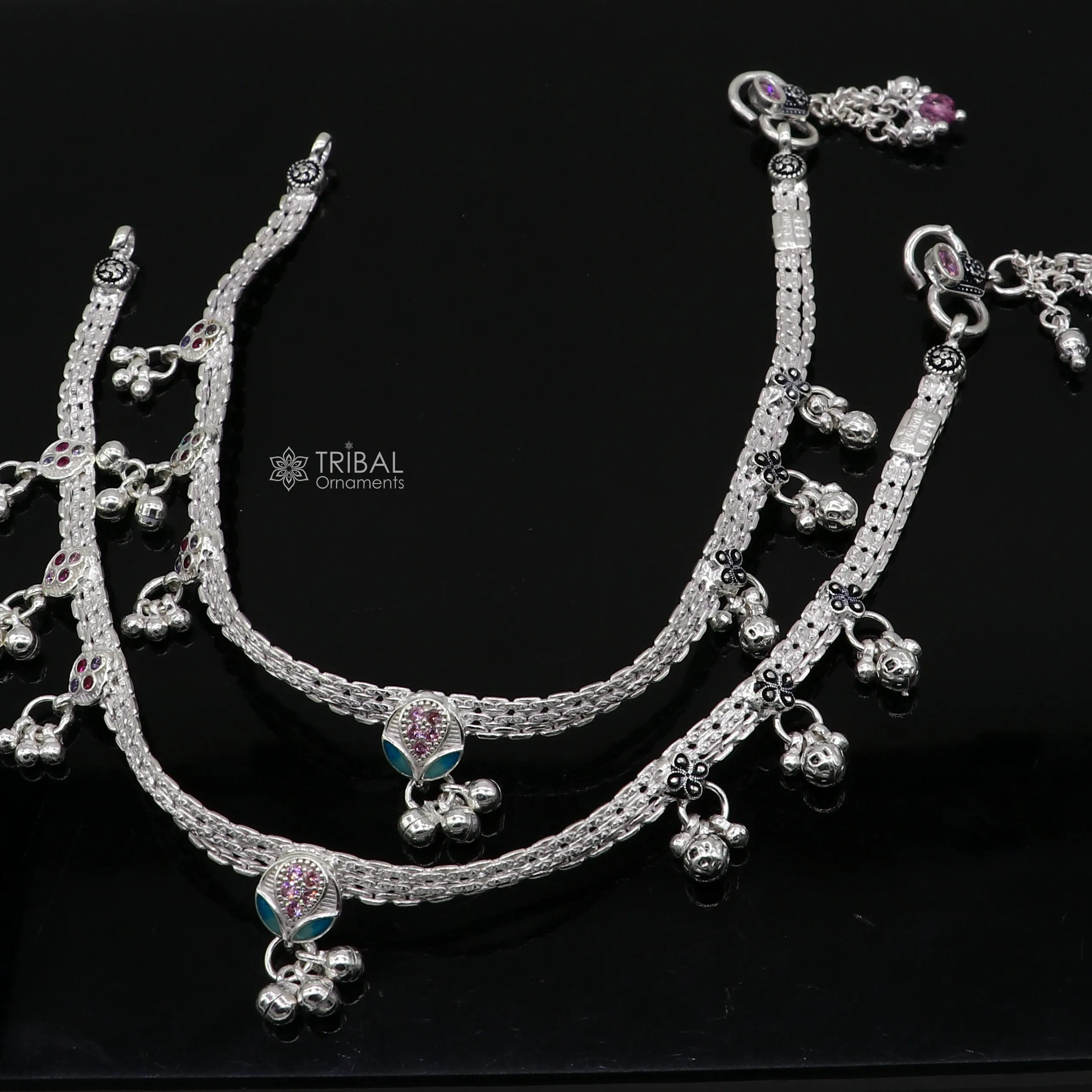 925 sterling silver handmade stylish anklets amazing Ankle bracelet for gifting belly dance ethnic jewelry ank641