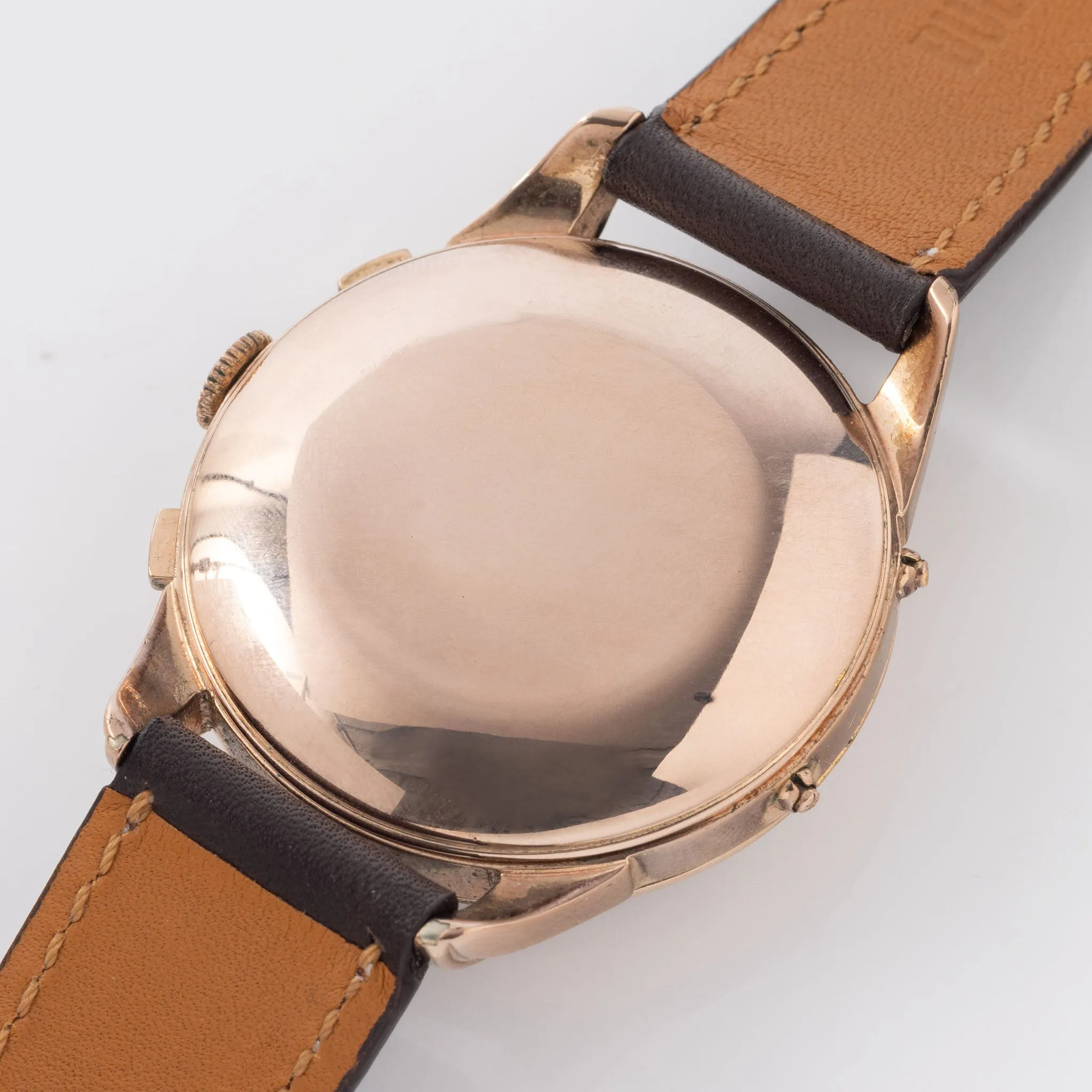Aero Watch Triple Date Chronograph "Dato-Compax" in 14k Pink Gold