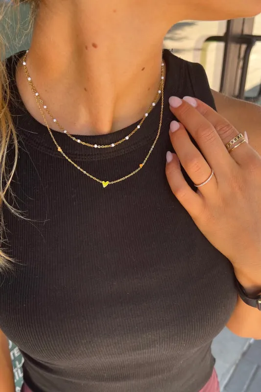 alice triple heart necklace