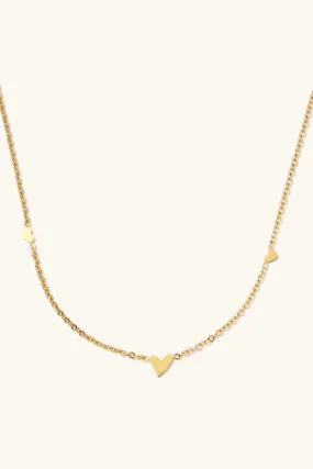 alice triple heart necklace