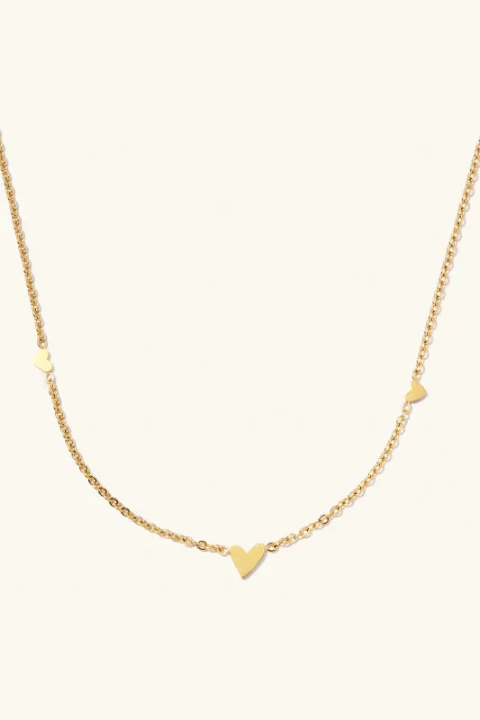 alice triple heart necklace