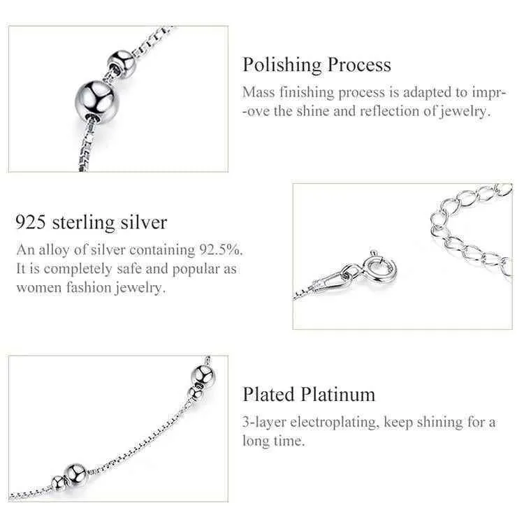 Anklet Charm Jewelry - Round Beads - SCT005