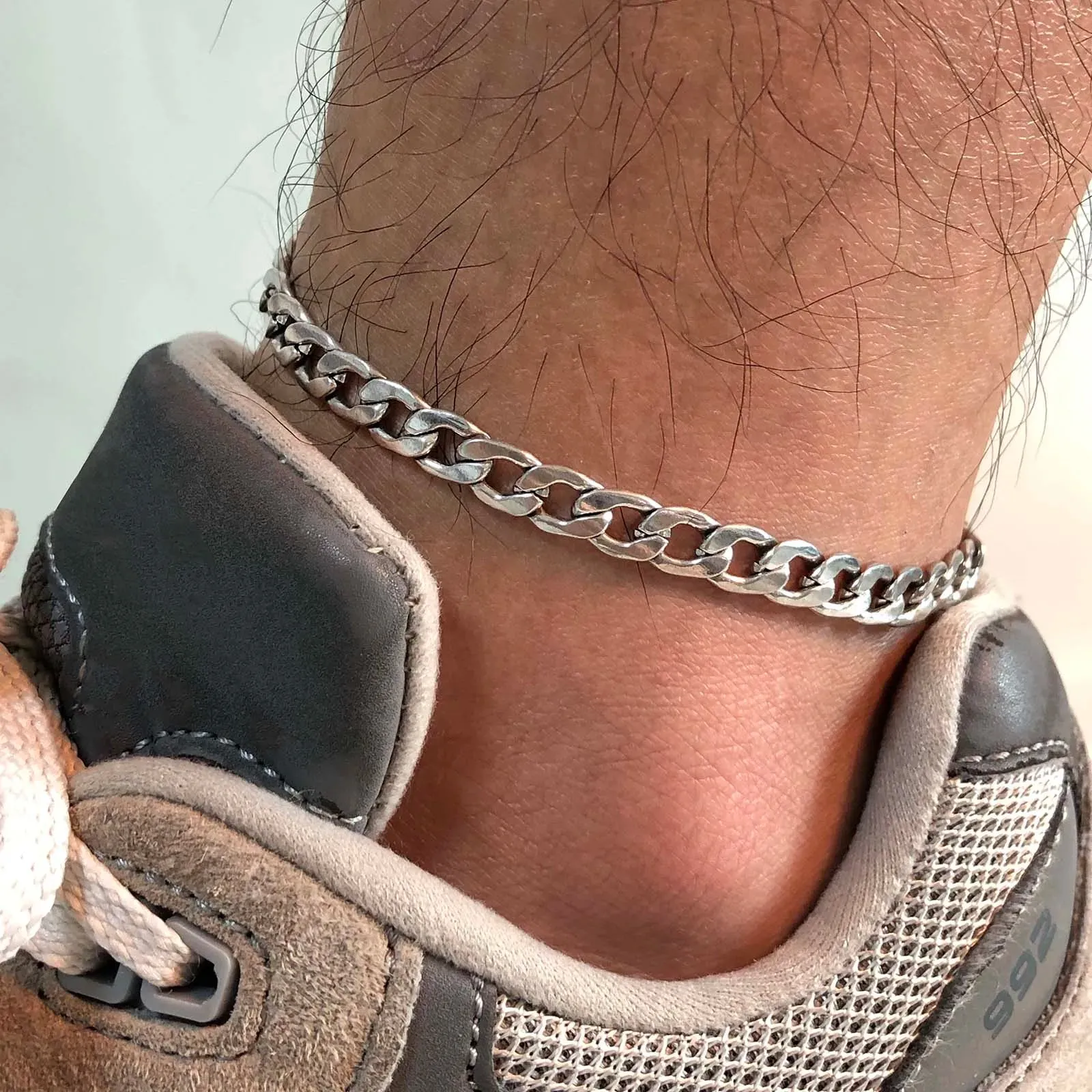 Basic Men Wheat Chain Anklets