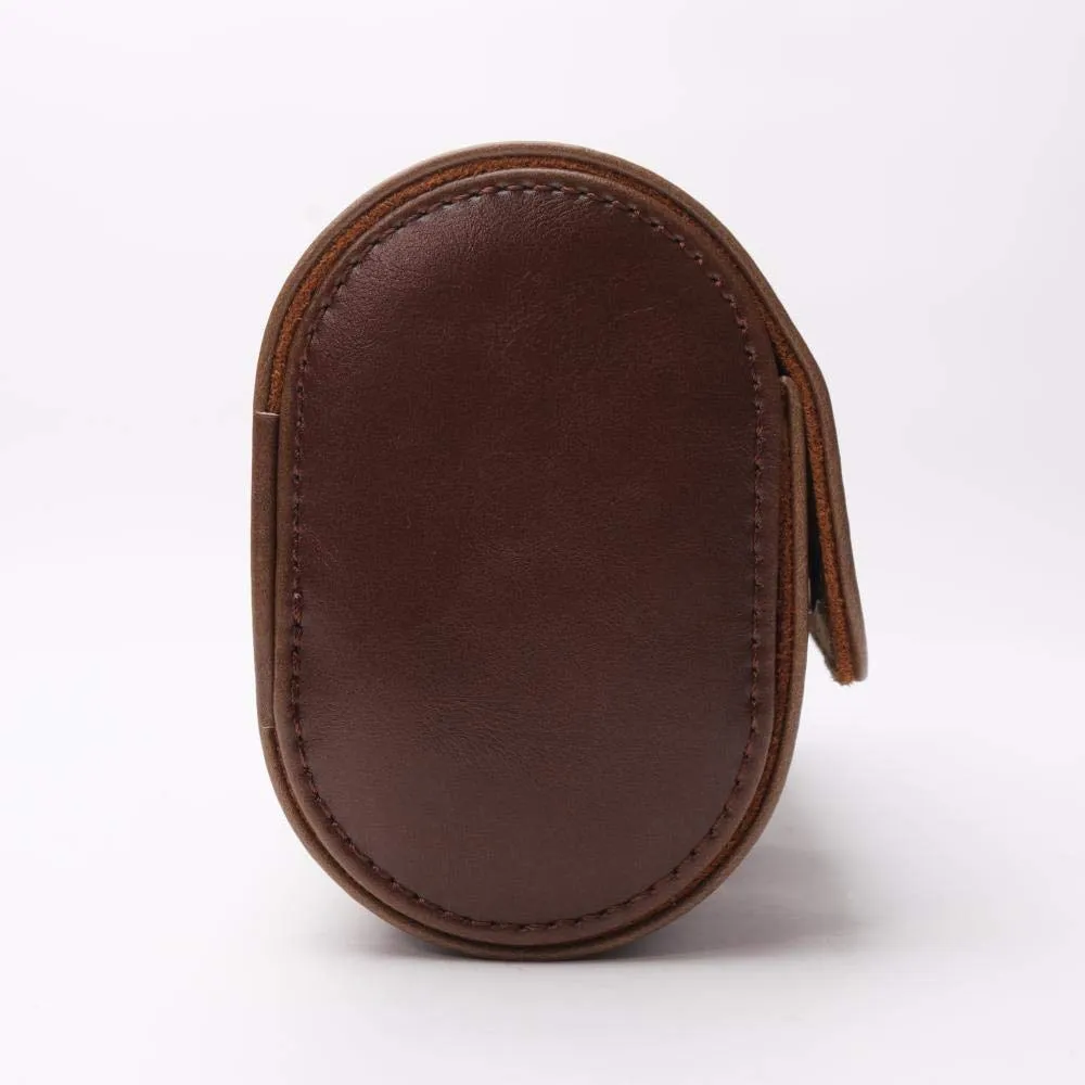 beautgreen Watch Roll Travel Case - Handmade Leather Watch Rolls Box for Man - Travel Watch Roll with Velvet to Protection - Watch Roll Organizer to Home Secure Storage