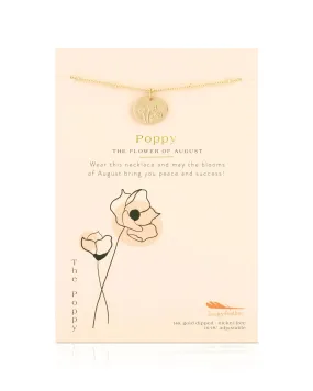 Birth Flower Necklace - August