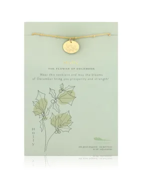 Birth Flower Necklace - December