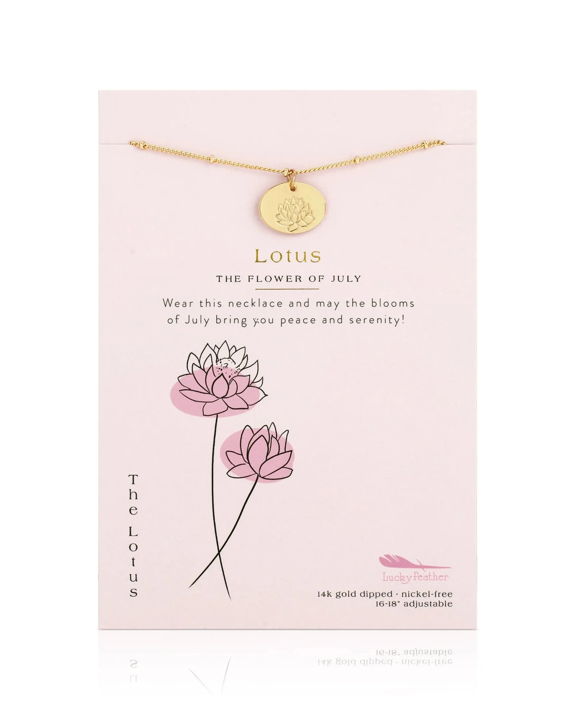 Birth Flower Necklace - July