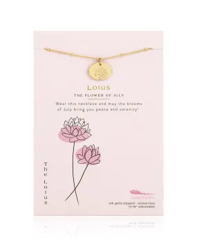 Birth Flower Necklace - July