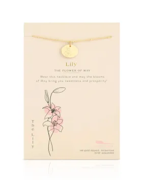 Birth Flower Necklace - May