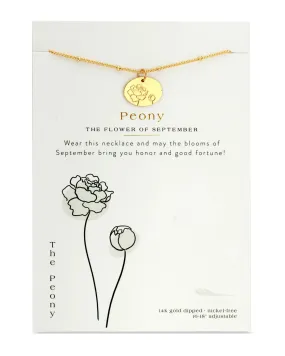 Birth Flower Necklace - September