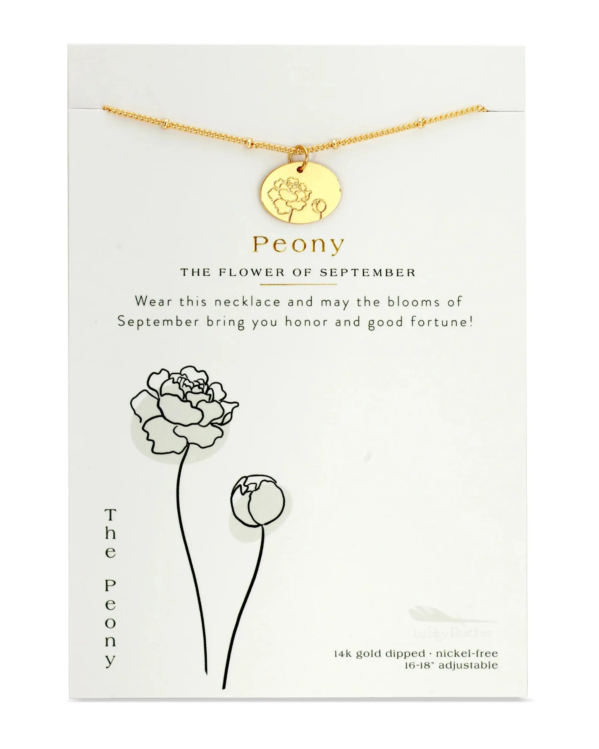 Birth Flower Necklace - September