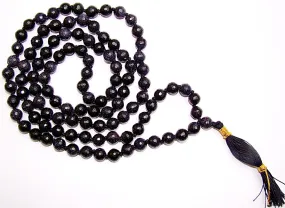 Blue Sunstone high quality faceted beads mala for good fortune and Prosperity
