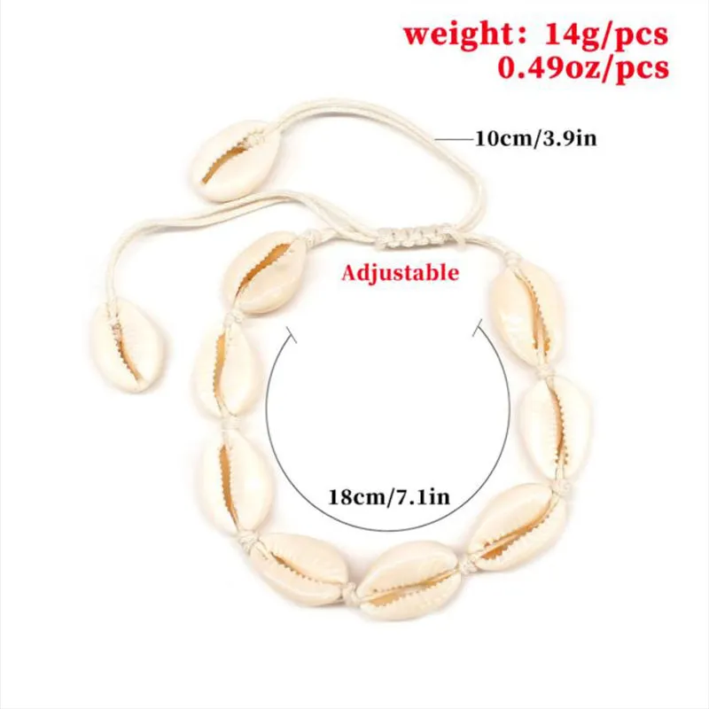 Bohemia Vintage Shell Rope Chain Bracelet Women