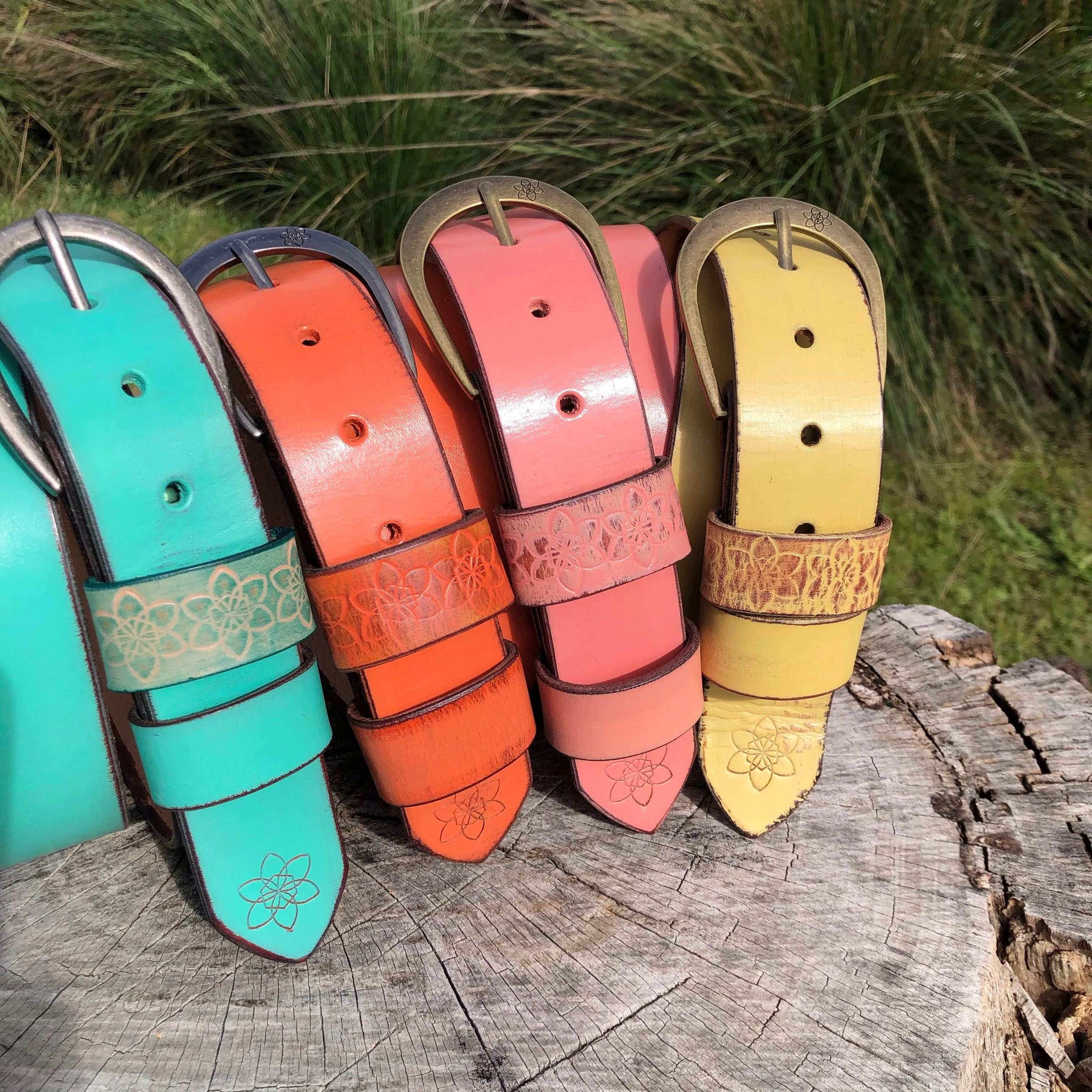 Boho Vintage Style 'Funki' Belt in Tang