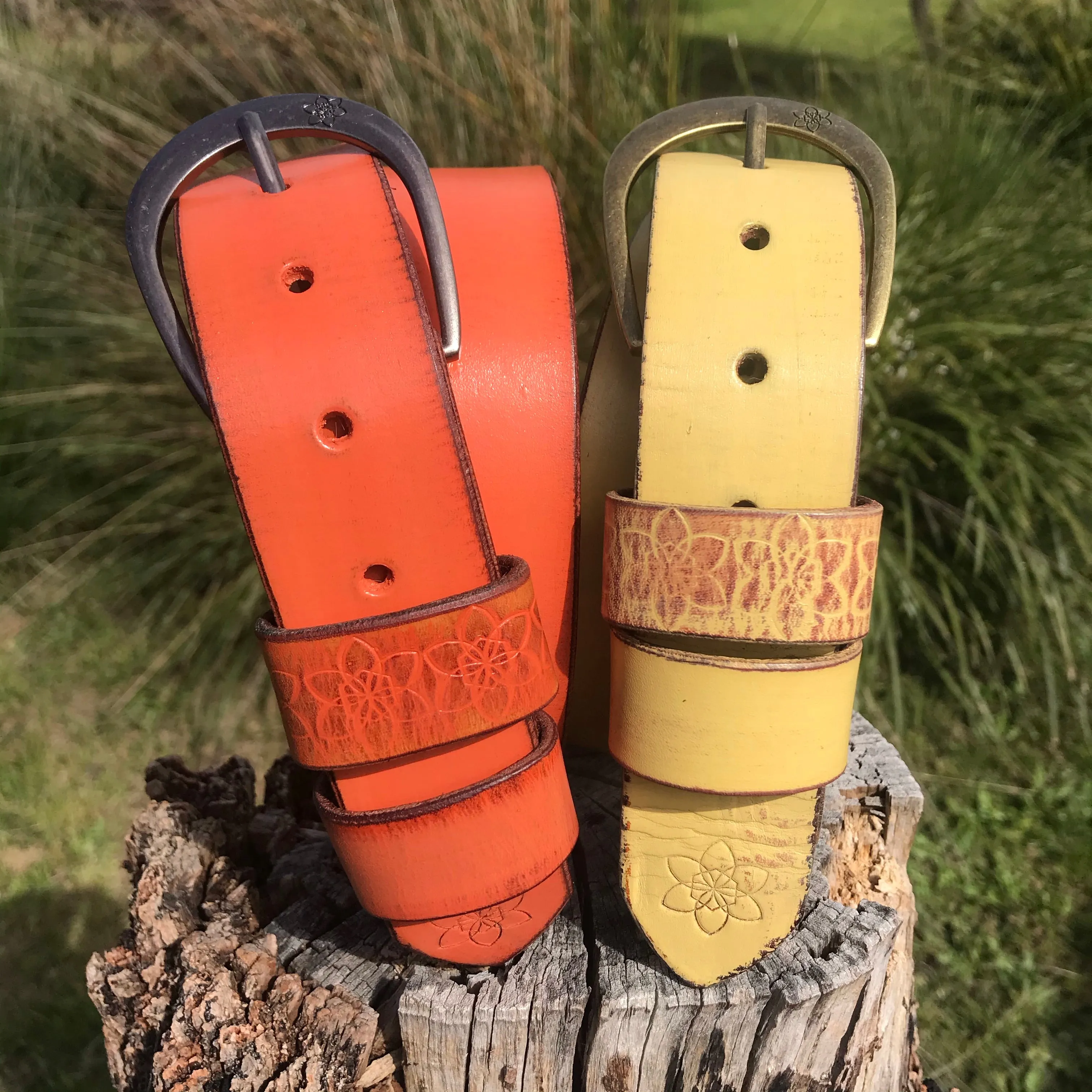 Boho Vintage Style 'Funki' Belt in Tang