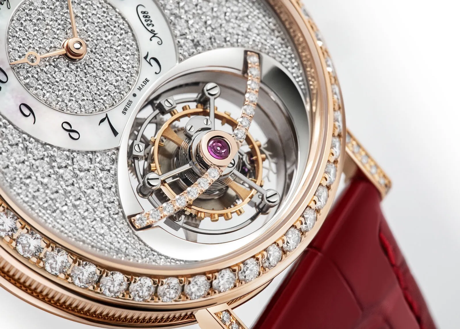 Breguet Classique Tourbillon 18K Rose Gold & Diamonds Lady's Watch