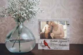 Cardinal Memorial Angels | Personalized Table Top Picture Frame - ZPHF0176
