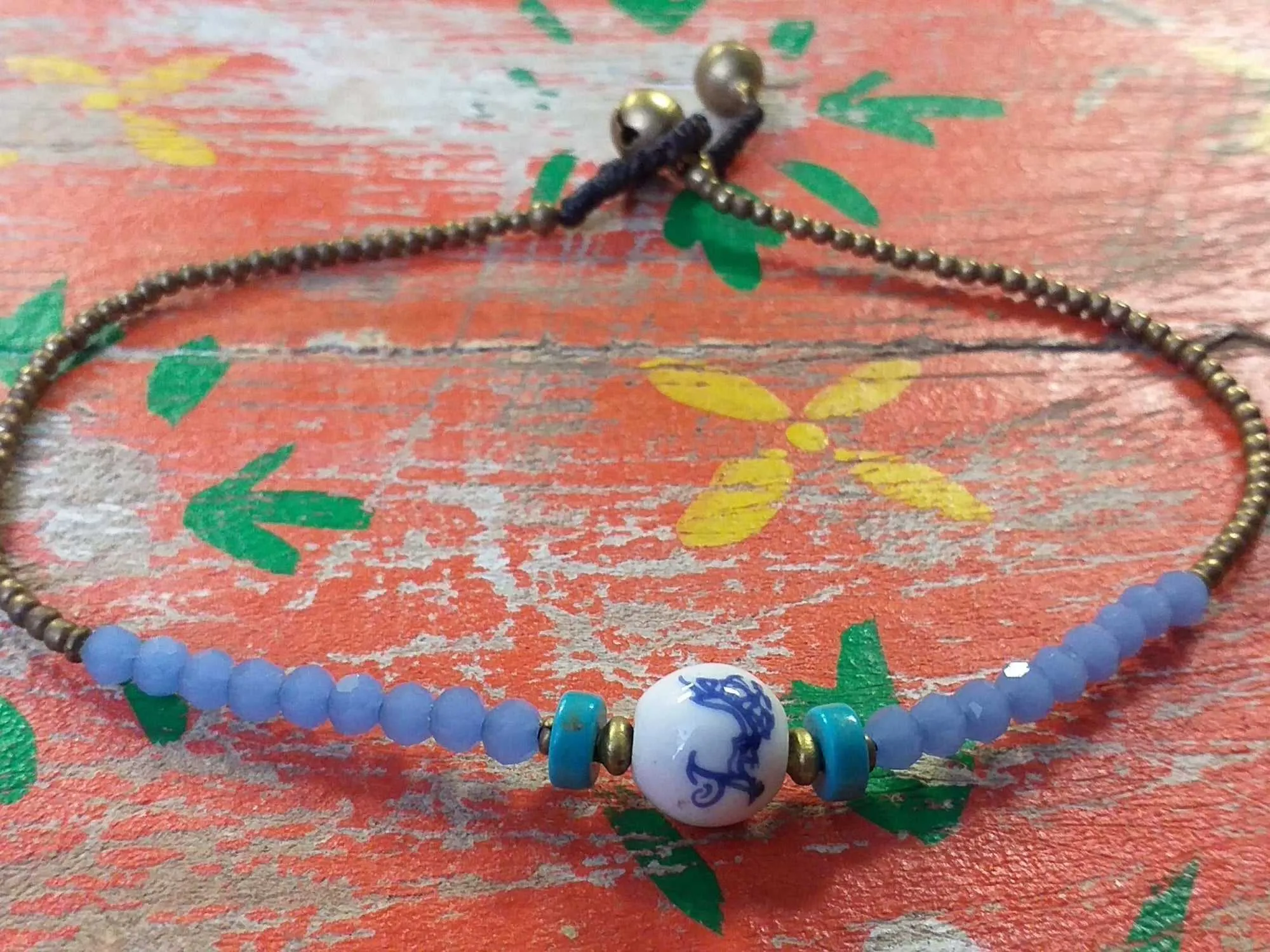 Ceramic Bead Anklet