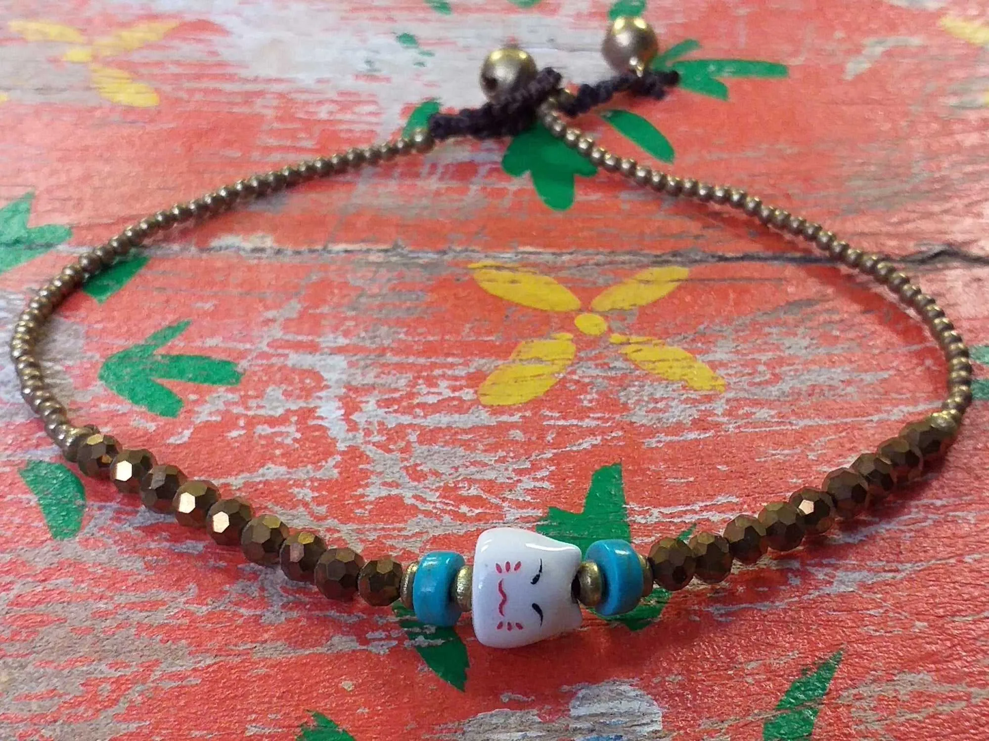 Ceramic Bead Anklet
