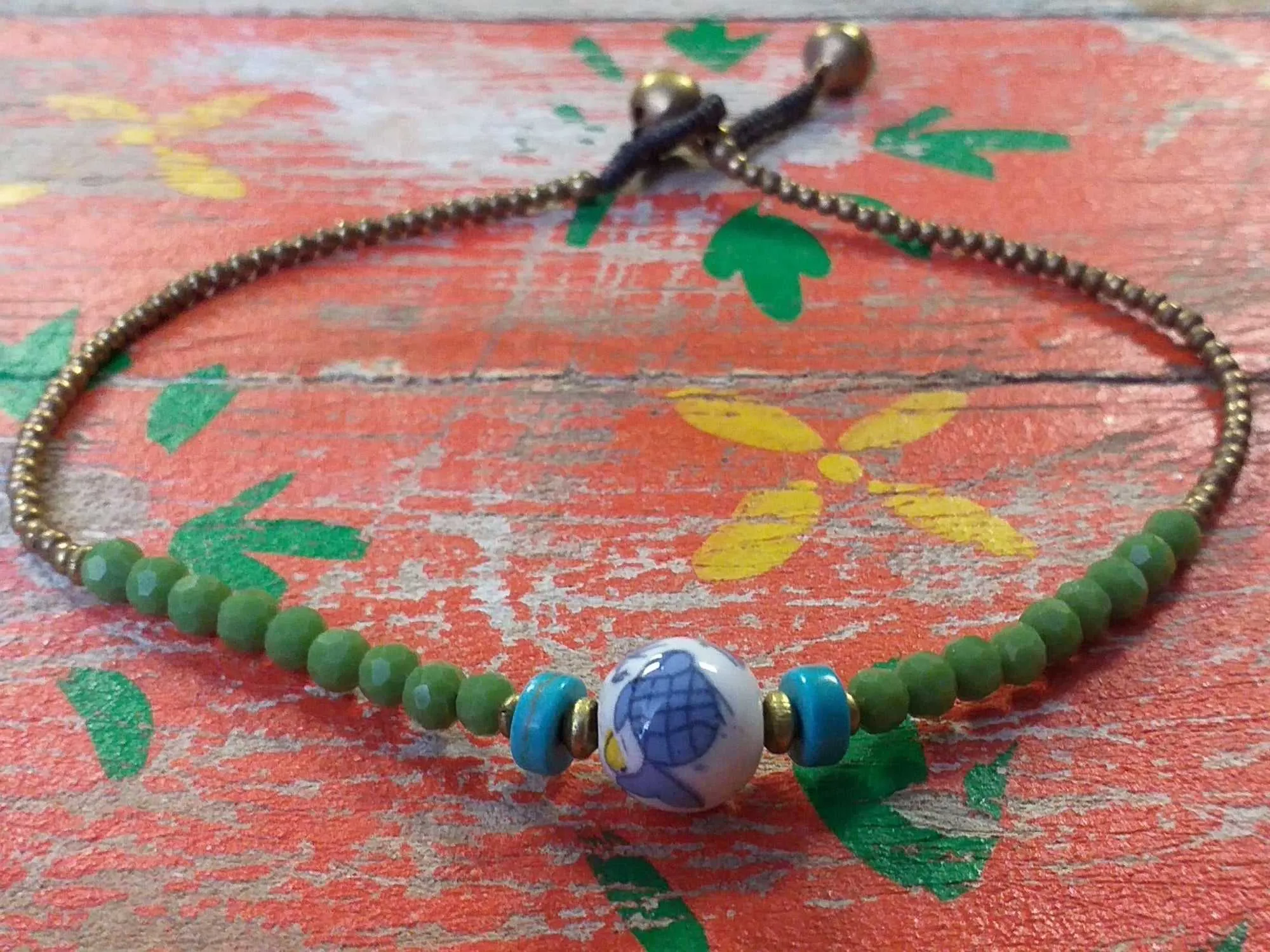 Ceramic Bead Anklet