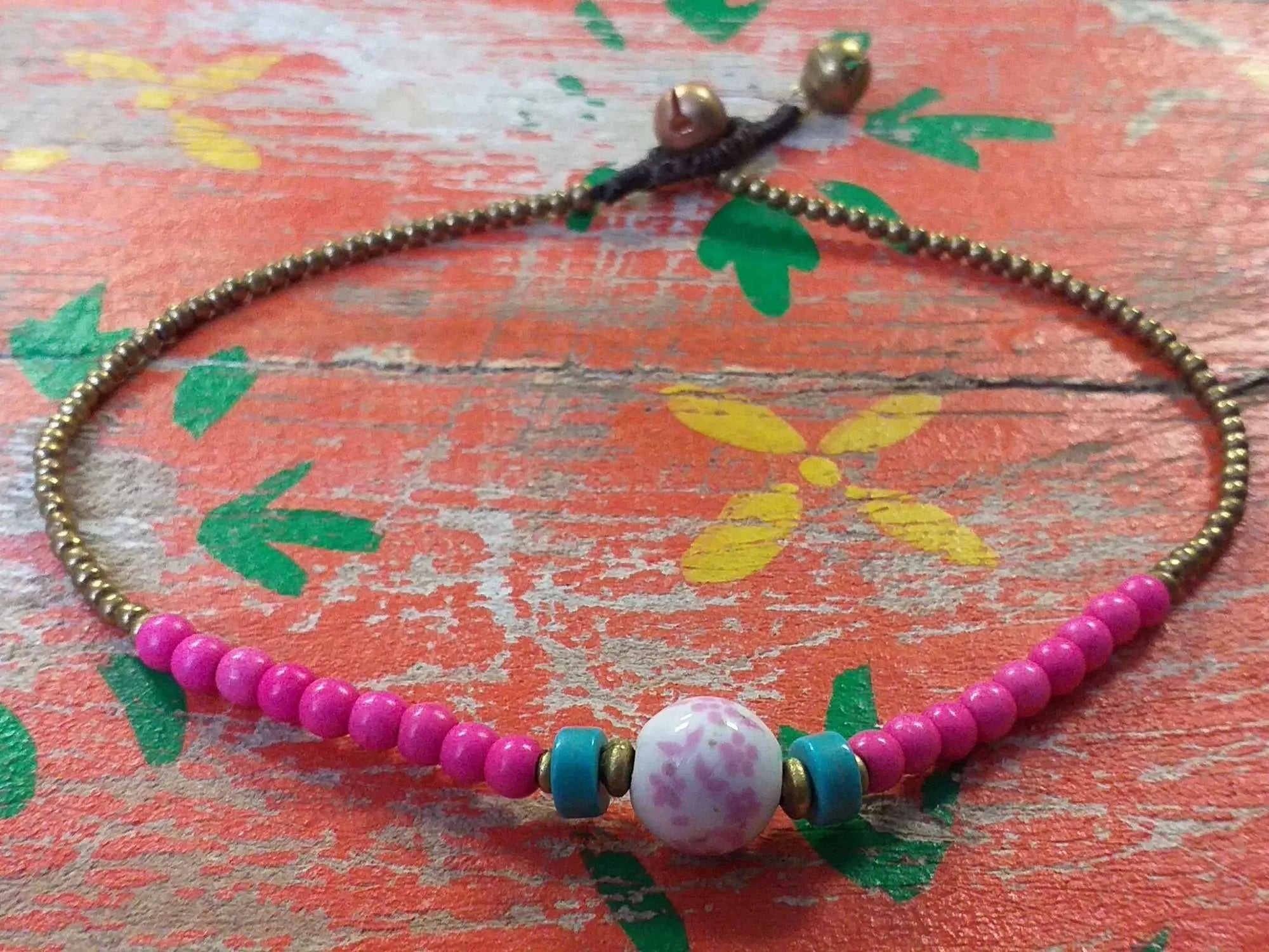Ceramic Bead Anklet