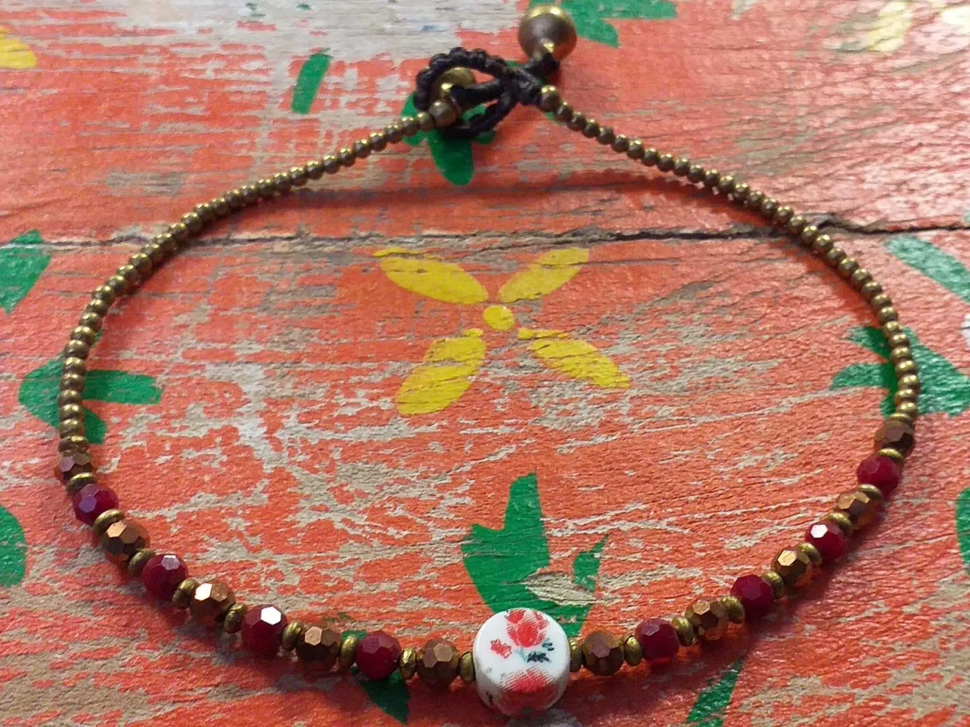 Ceramic Bead Anklet