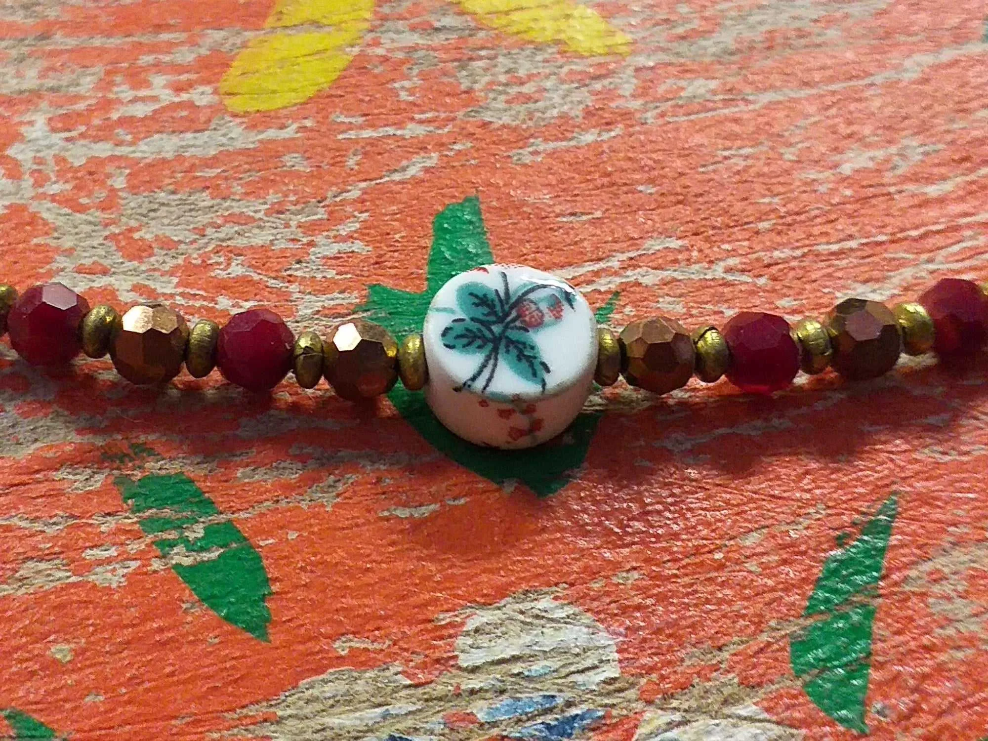 Ceramic Bead Anklet