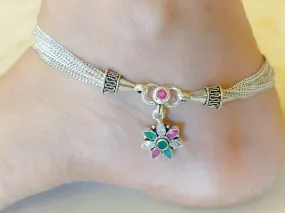 Chain Flower Anklets