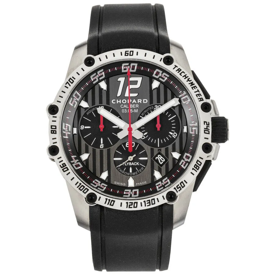 Chopard Classic Racing superfast chronograph Chronograph Tachymeter Black Dial Men's Watch 168535