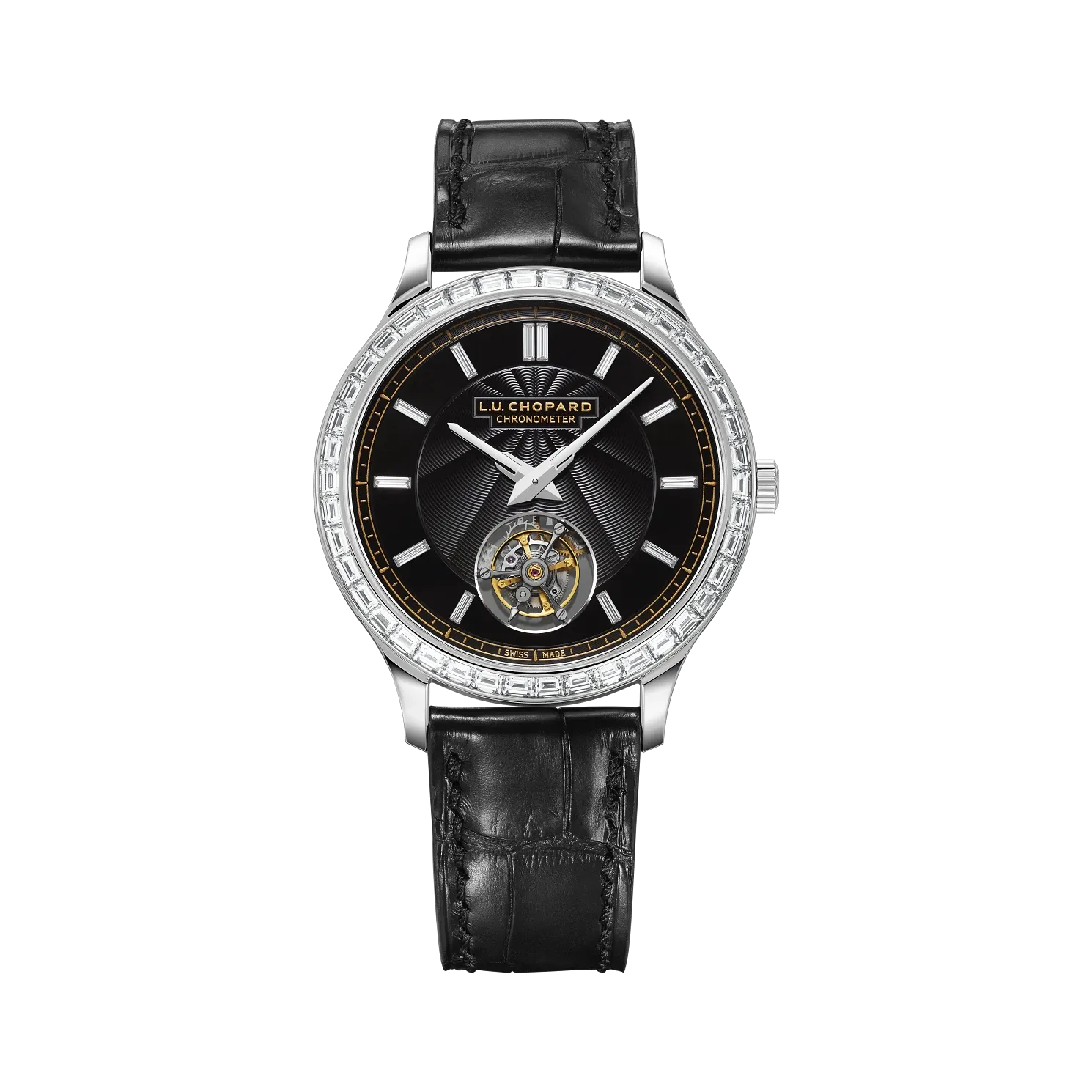 Chopard L.U.C Flying T Twin Tourbillon Platinum & Diamonds Men's Watch