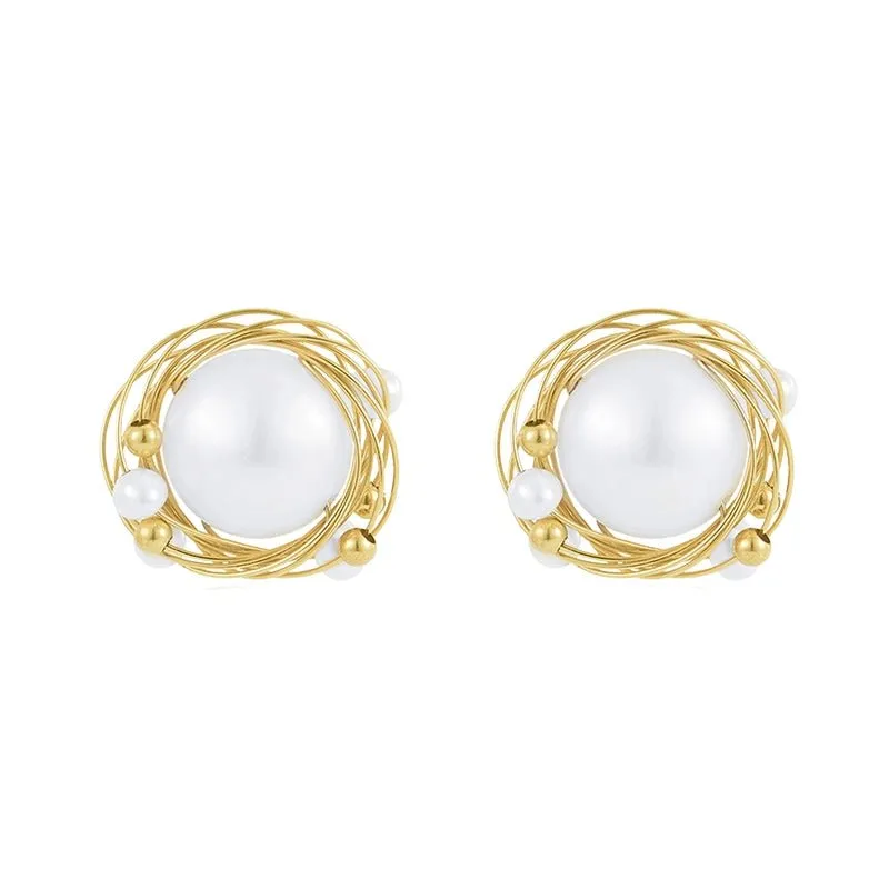 Classic Filigree Series Track Ear Studs Ear Clips
