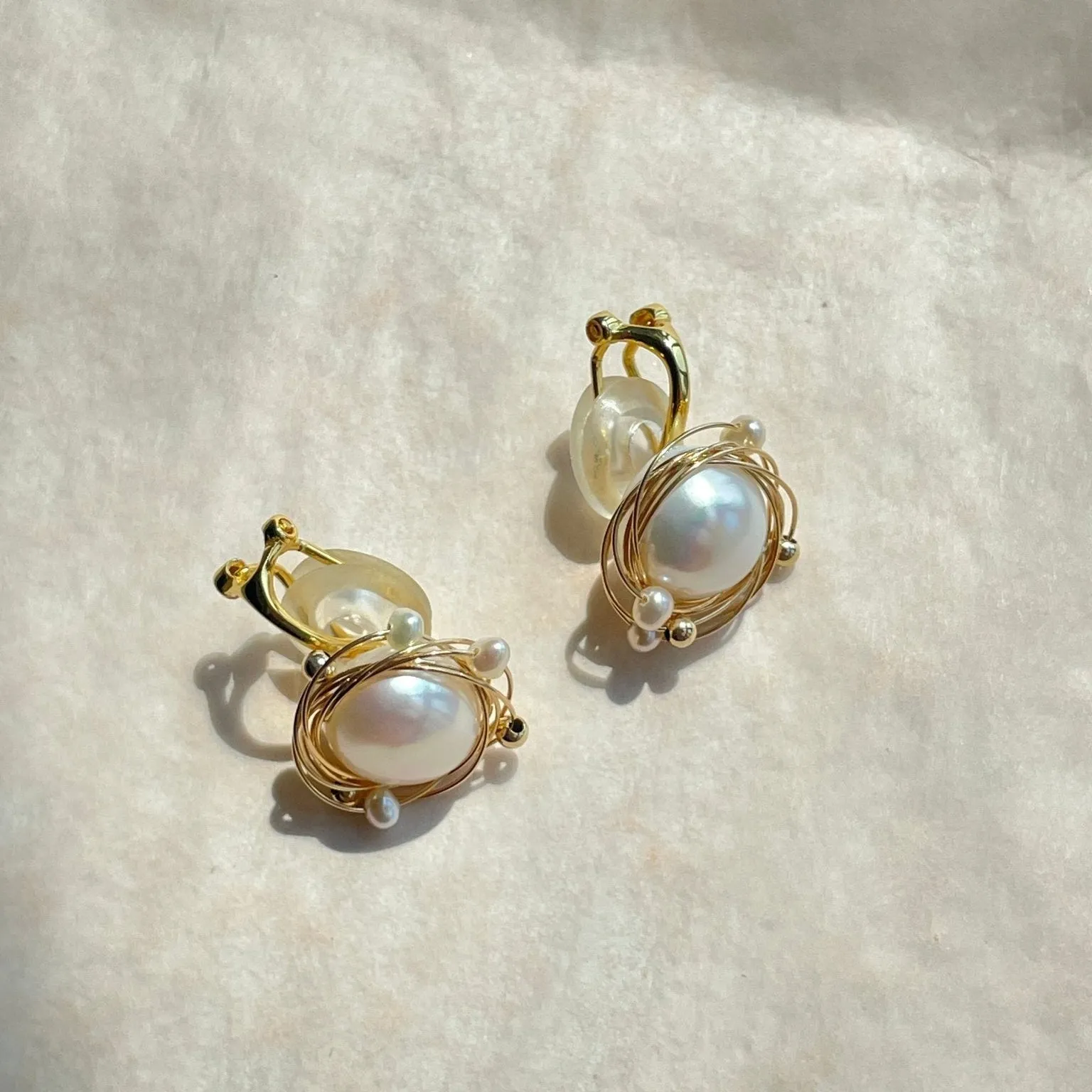 Classic Filigree Series Track Ear Studs Ear Clips