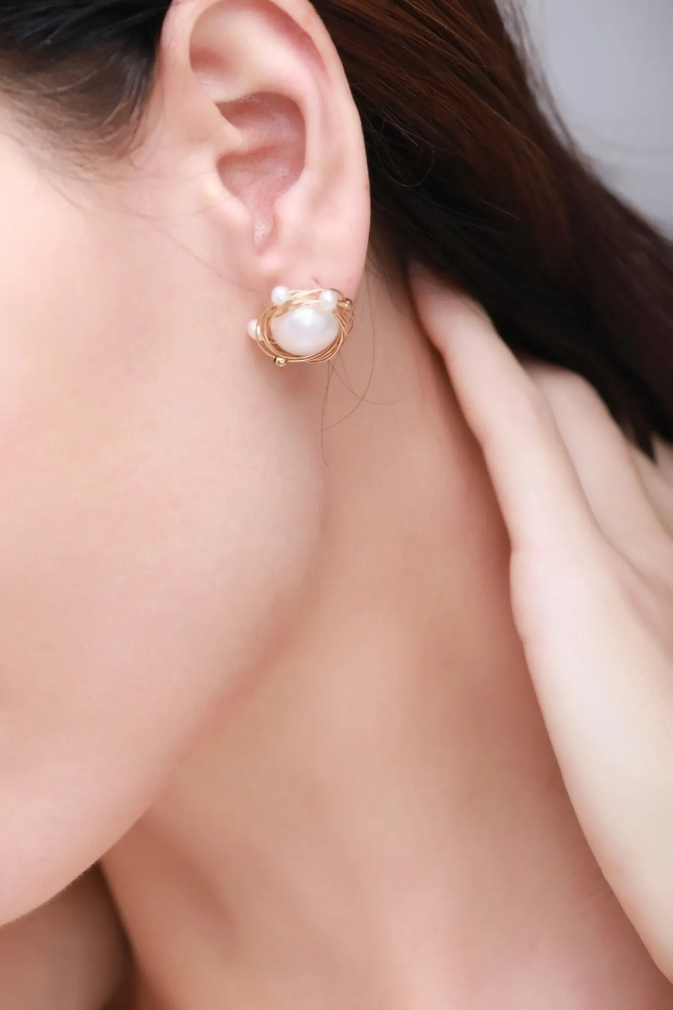 Classic Filigree Series Track Ear Studs Ear Clips