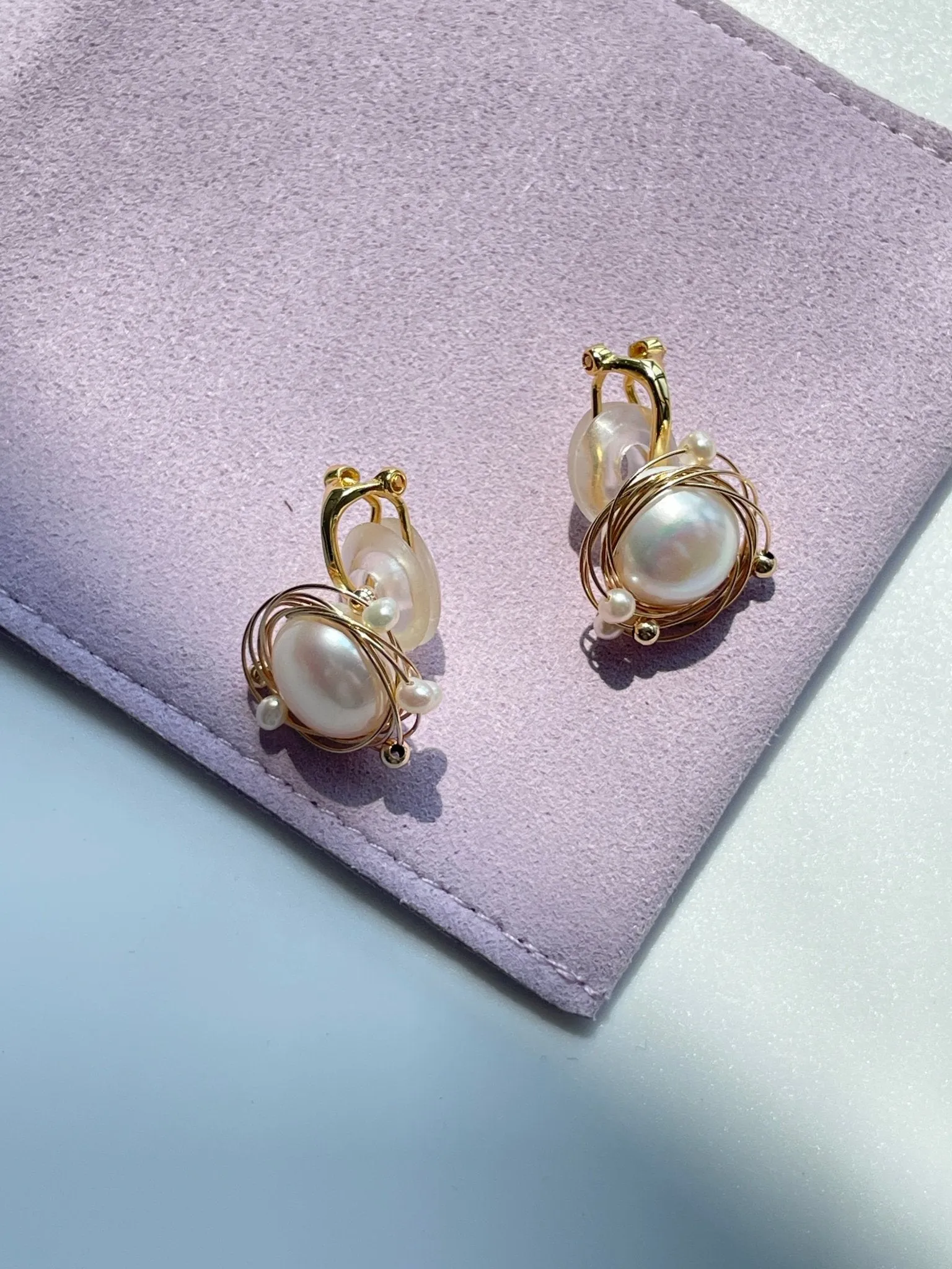 Classic Filigree Series Track Ear Studs Ear Clips