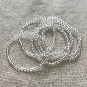 Clear Quartz 4mm Beaded Bracelet - Master Healer