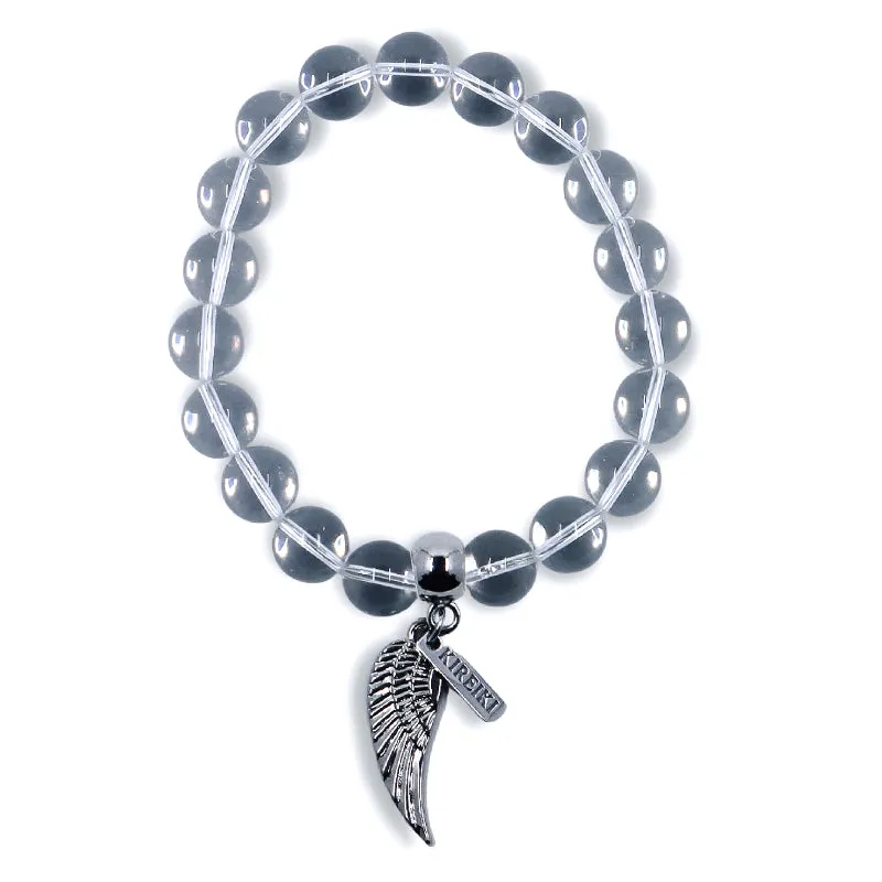 Clear Quartz Gemstone Charm Bracelet