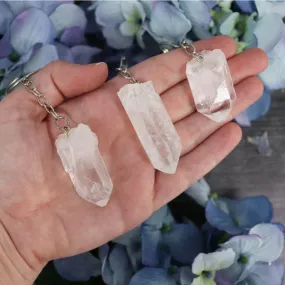 Clear Quartz Keychain