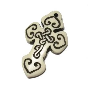 Cross Cowbone Pendant with Infinity Knot