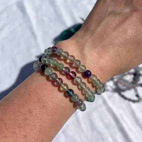 Crystal Bead Bracelet - Fluorite