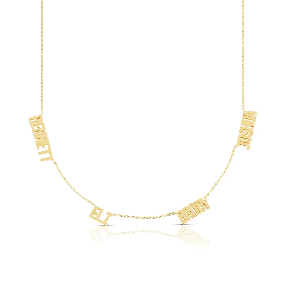 Custom Multiple Names Necklace