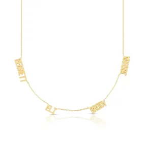 Custom Multiple Names Necklace