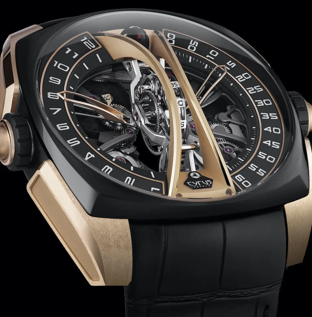 Cyrus Watch Klepcys Vertical Tourbillon Black Rose Gold Limited Edition