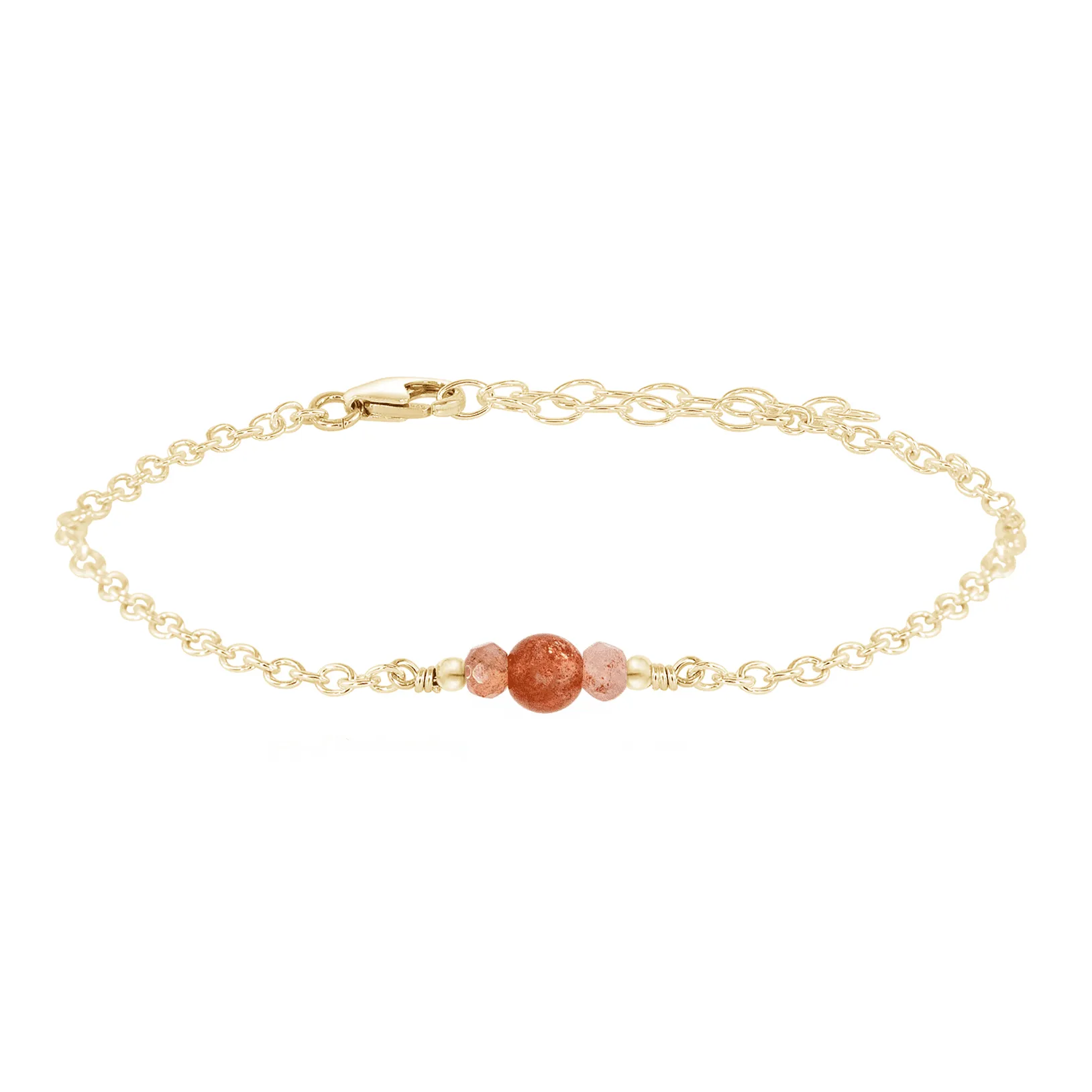 Dainty Sunstone Gemstone Bracelet